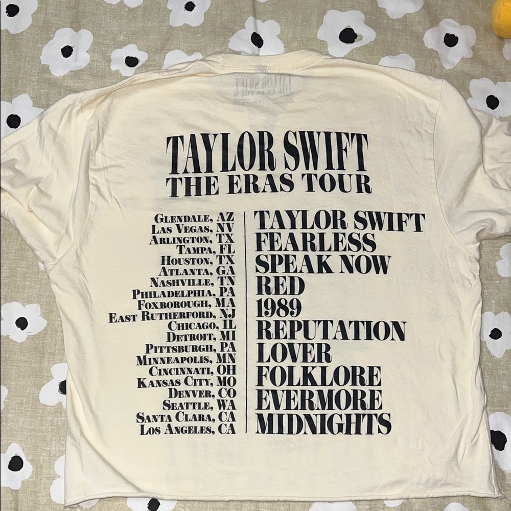 Taylor Swift Cream The Eras Tour Photo Collage Tee - Picture 3 of 7